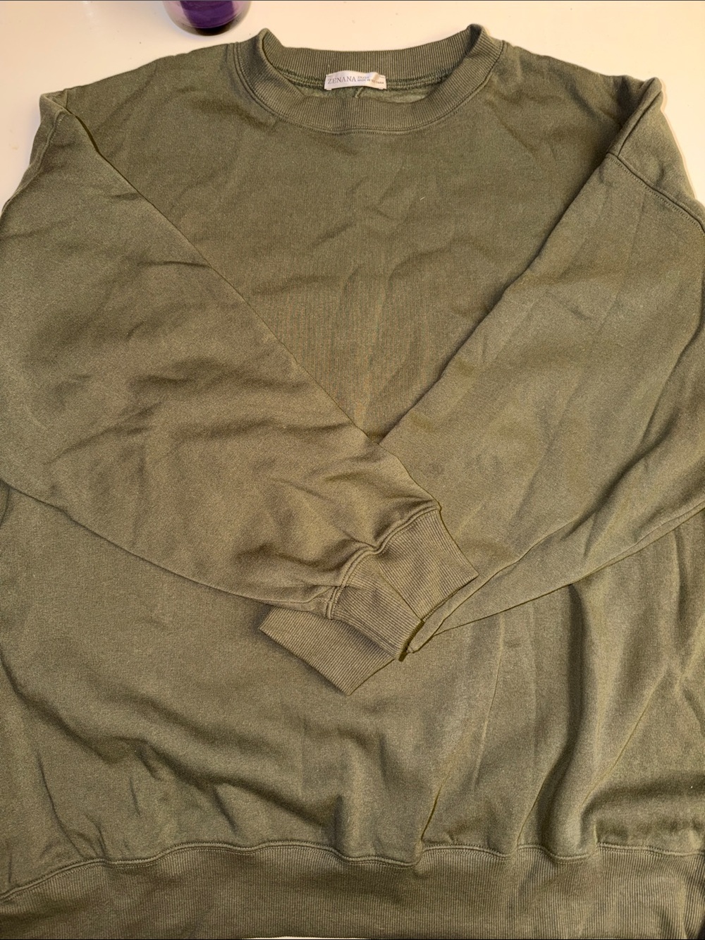 Zenana Oversized Crew Sweatshirt 2/3X